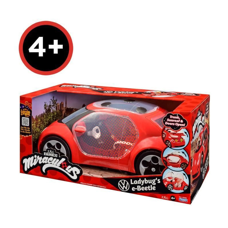 Miraculous Ladybug Car - Ladybug's Volkswagen e-Beetle - Bandai