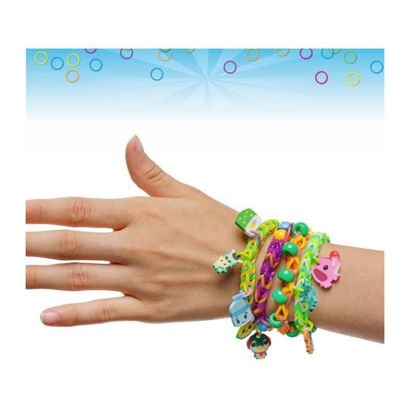 Bandai - Rainbow Loom Mega Combo Set - Bracelet Making - Loom with 560