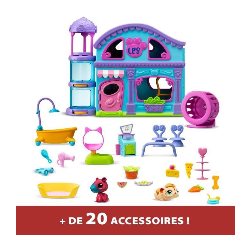 The Big House - BANDAI - Littlest Pet Shop with 3 pets including 1 exc