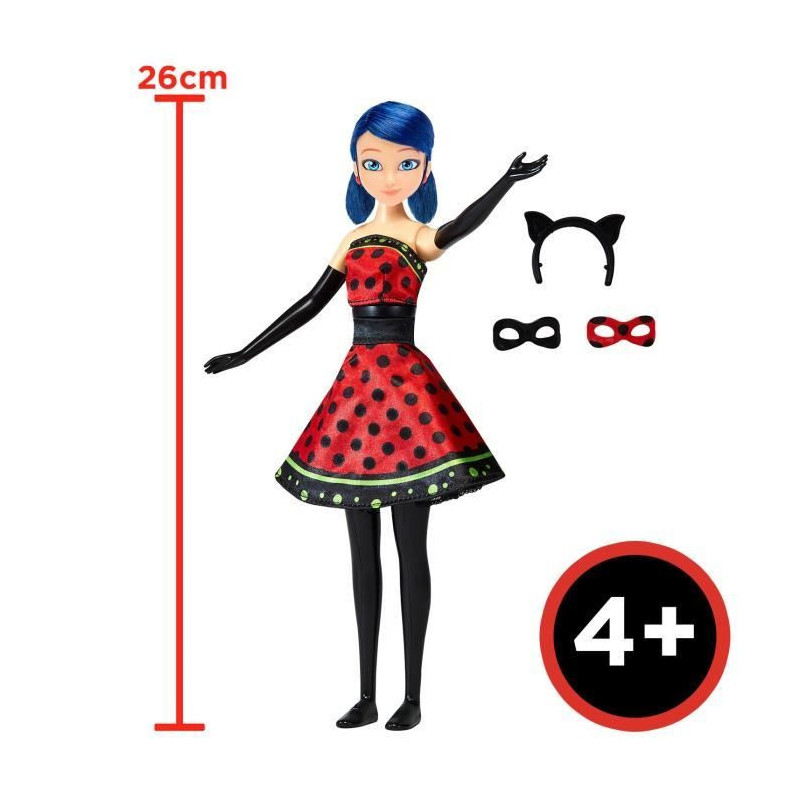 Ladybug Transformation Doll - BANDAI - Miraculous 26 cm - Change of ou