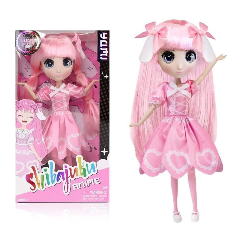 Large Kawai Japanese Style Doll 30 cm - Yumi Doll - BANDAI - Official