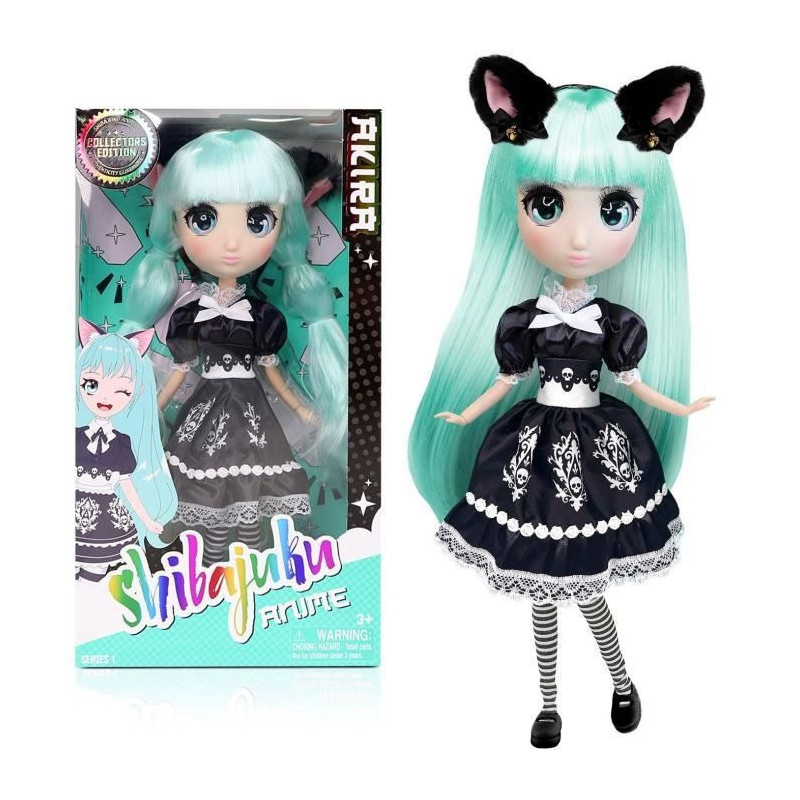 Large Kawai Japanese Style Doll 30 cm - Akira Doll - BANDAI - Official