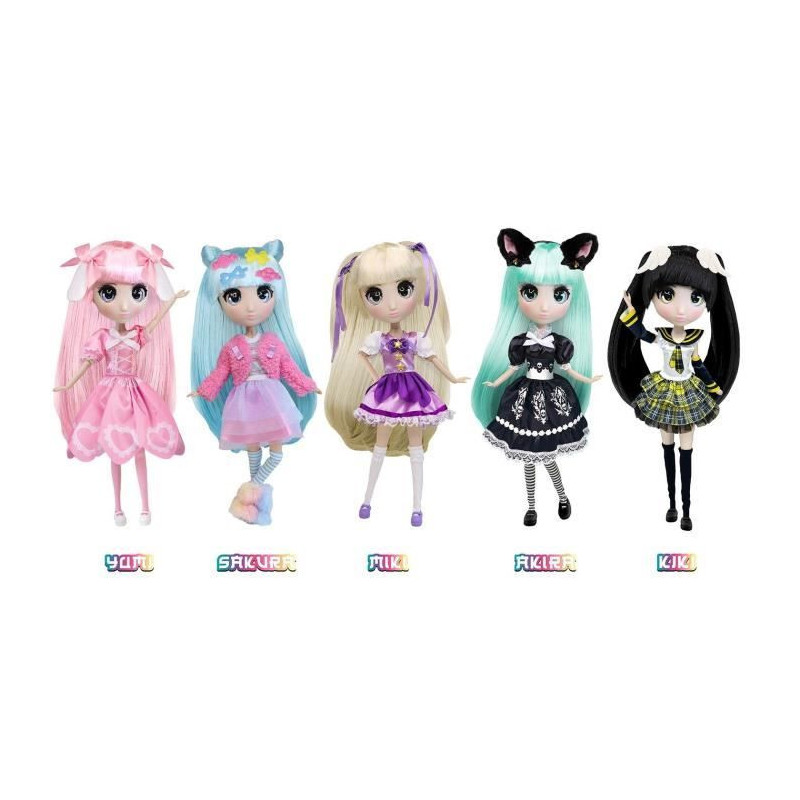 Large Kawai Japanese Style Doll 30 cm - Akira Doll - BANDAI - Official