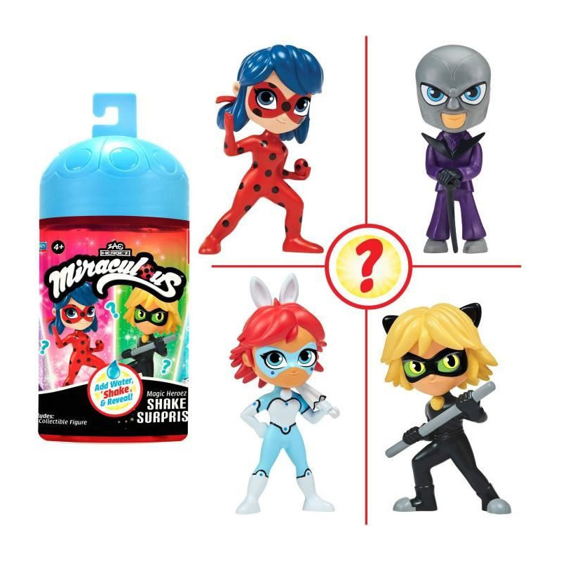 Chibi Color Change Surprise Dolls 10 cm - Miraculous Ladybug - BANDAI