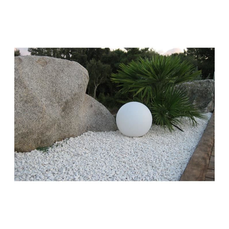 LUMISKY - Wired ball light for outdoor LED - white BOBBY - Ø50cm E27
