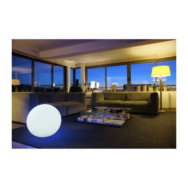 LUMISKY - Wired outdoor LED light ball - white BOBBY - Ø60cm E27 base