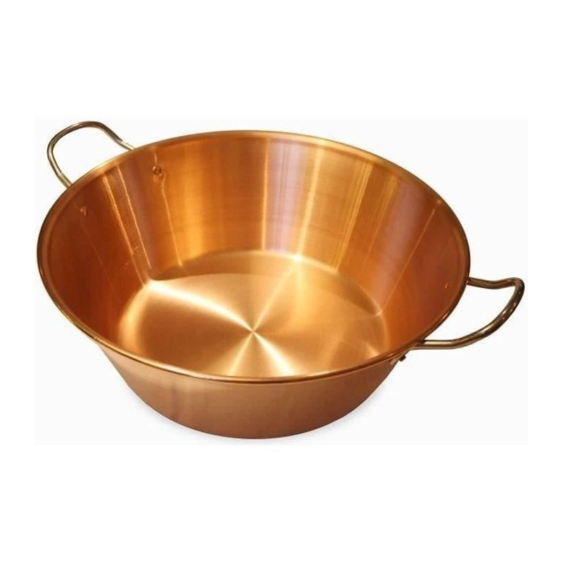 BAUMALU Copper jam bowl 38 cm 12/10 stainless steel handles - approxim