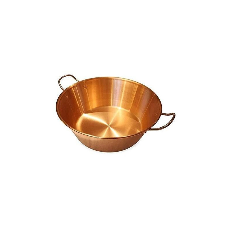 BAUMALU Copper jam bowl 38 cm 12/10 stainless steel handles - approxim