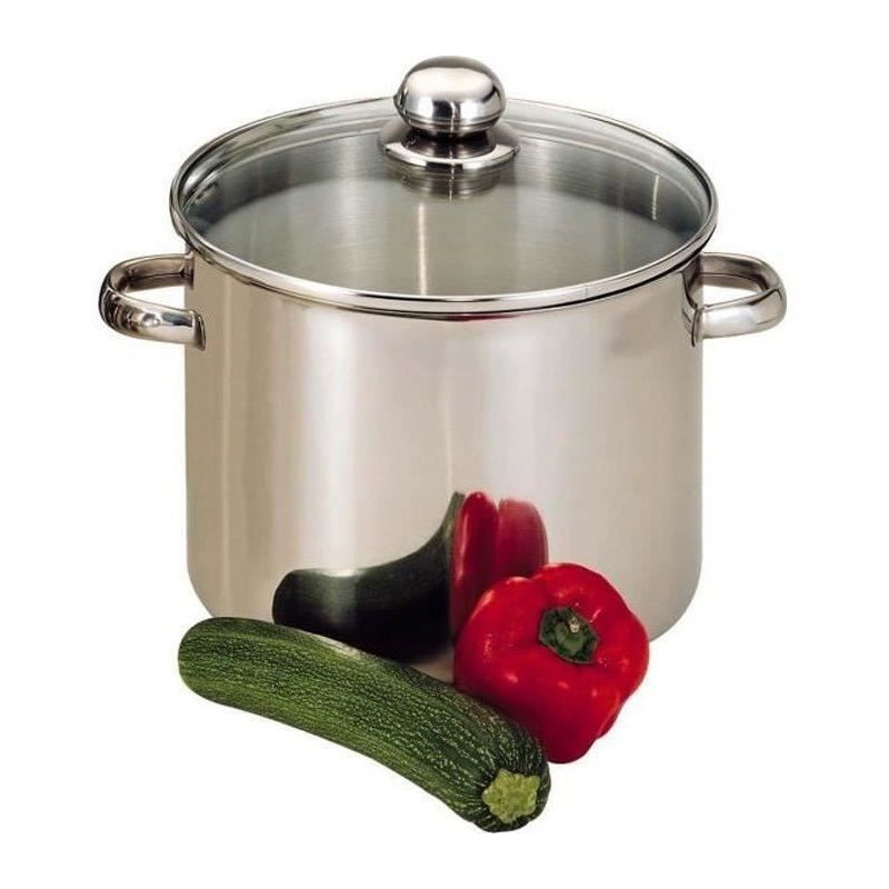 BAUMALU Stainless steel caterer + glass lid - 30 cm