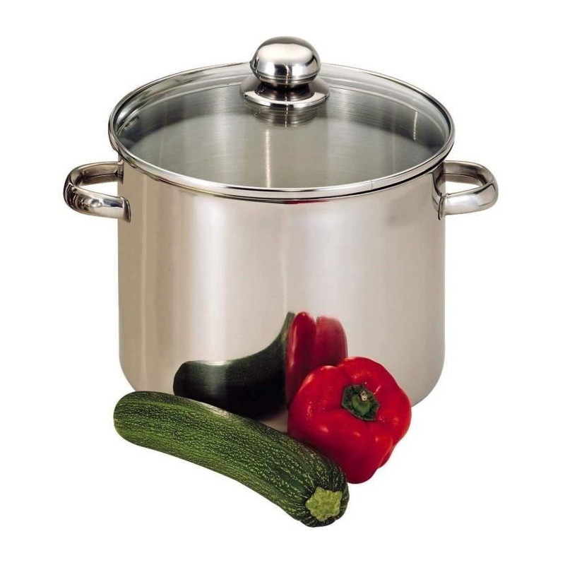 BAUMALU Stainless steel caterer + glass lid - 30 cm