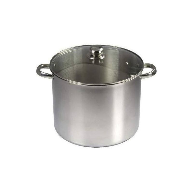 BAUMALU Stainless steel caterer + glass lid - 30 cm