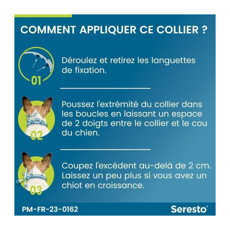 Seresto Dog Anti-Puaces and Anti-Tiques Collier -8kg 1 Unit