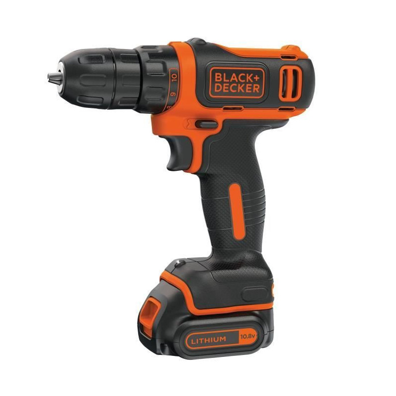 BLACK & DECKER Cordless screwdriver with 2 batteries and a 10.8 V box