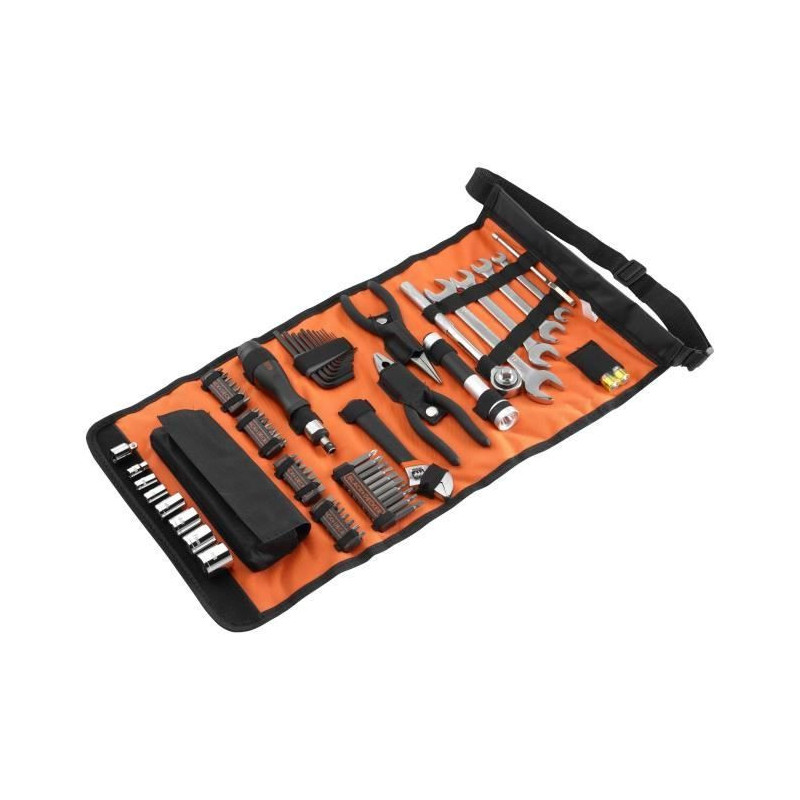 BLACK & DECKER Roll-up bag with 71 car accessories