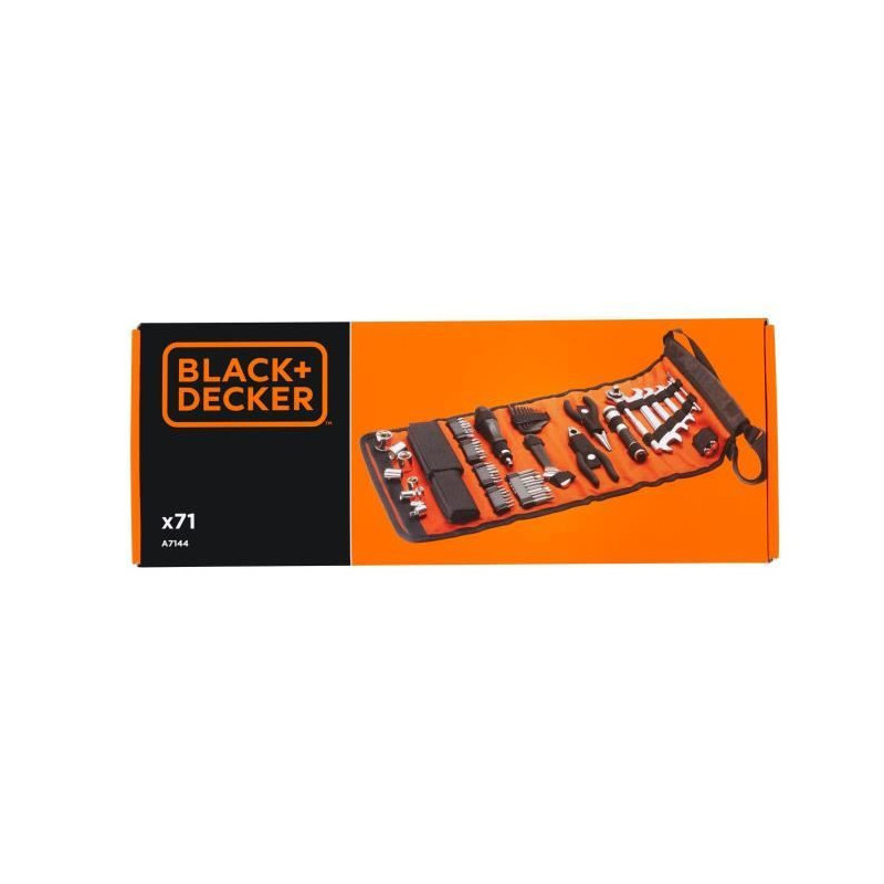 BLACK & DECKER Roll-up bag with 71 car accessories