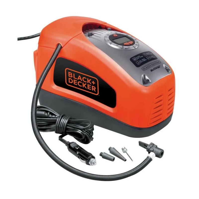 BLACK & DECKER Programmable compressor 12 V / 220V 11 bar