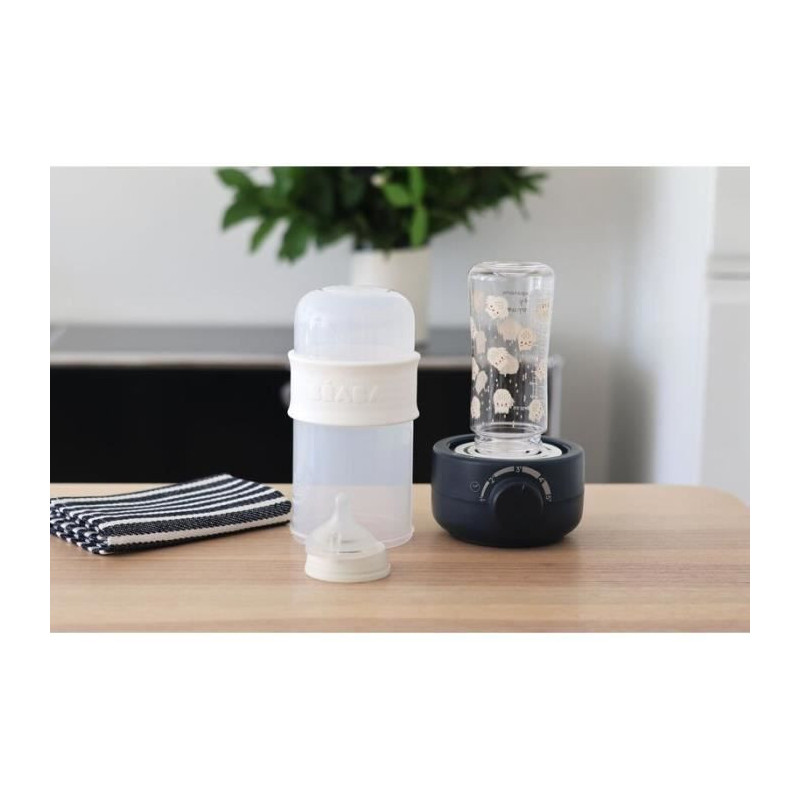 BEABA Baby milk second, steam bottle warmer, night blue