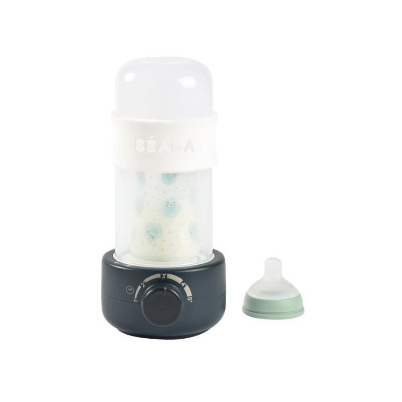 BEABA Baby milk second, steam bottle warmer, night blue