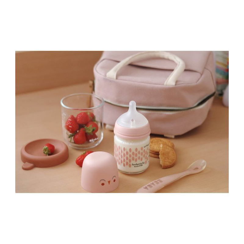 Powder Pink Insulated Lunch Bag