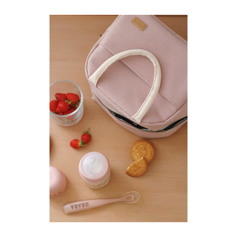 Powder Pink Insulated Lunch Bag