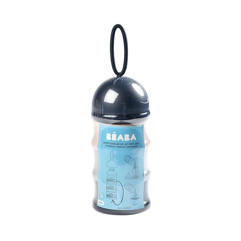 BEABA Stackable milk dispenser (dark blue + gray + pink)