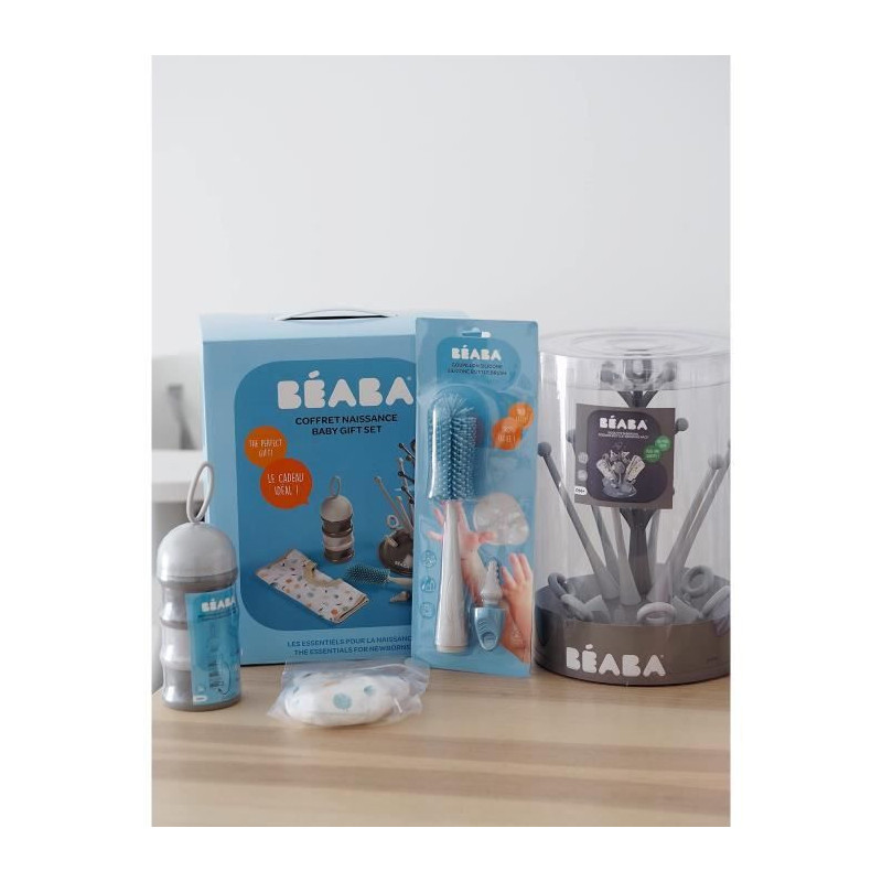 BEABA Birth set (Gray tree bottle drip / Light / dark mist dosing box