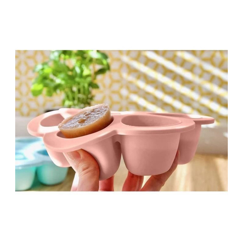 BEABA Multiportions silicone 6x90 ml pink