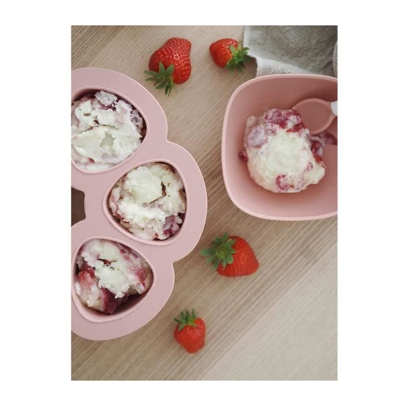 BEABA Multiportions silicone 6x90 ml pink