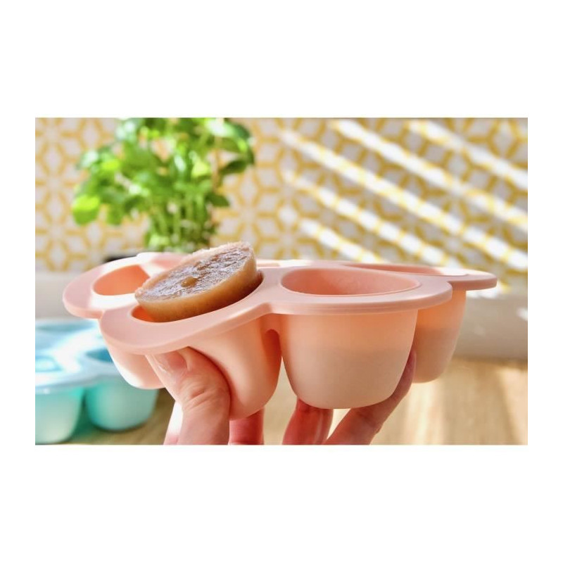 BEABA Multiportions silicone 6x150 ml pink