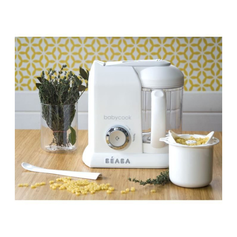 BEABA Babycook Solo Baby Robot White & Silver