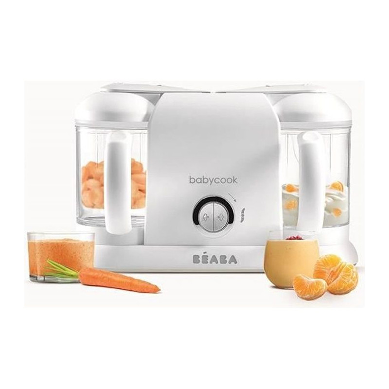 BEABA Babycook Duo Baby Robot White & Silver