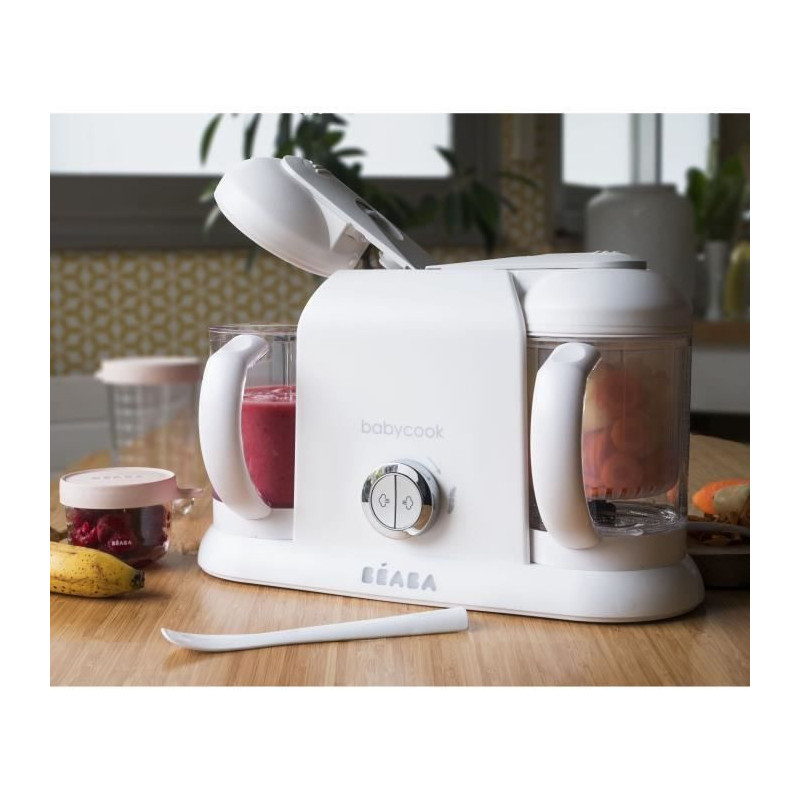 BEABA Babycook Duo Baby Robot White & Silver
