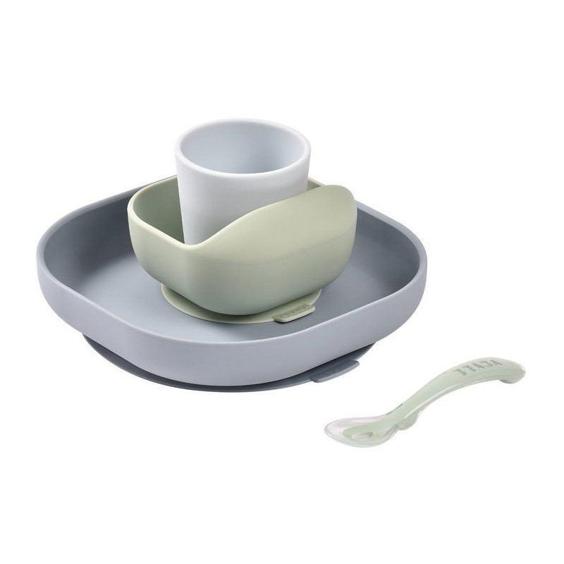 BEABA Silicone meal set 4 pieces - jungle