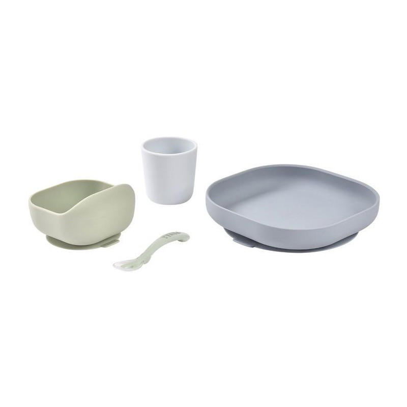 BEABA Silicone meal set 4 pieces - jungle