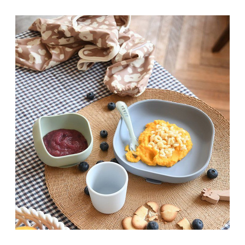 BEABA Silicone meal set 4 pieces - jungle