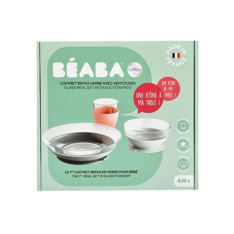 BEABA Eucalyptus glass meal box