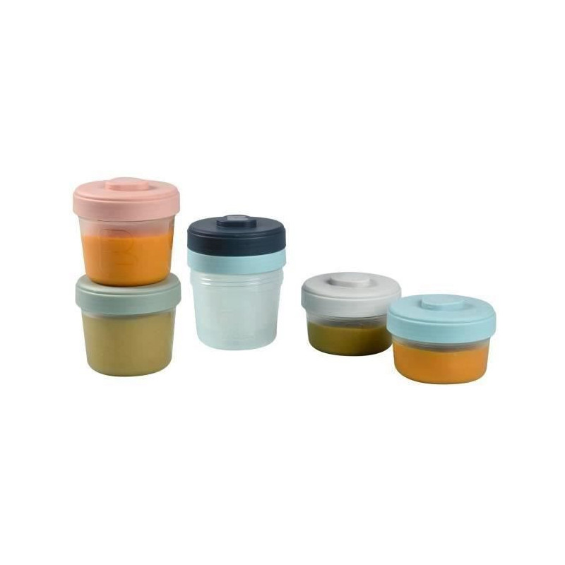 BEABA Set 1st age 6 portions clip - (2x90ml + 4x150ml)