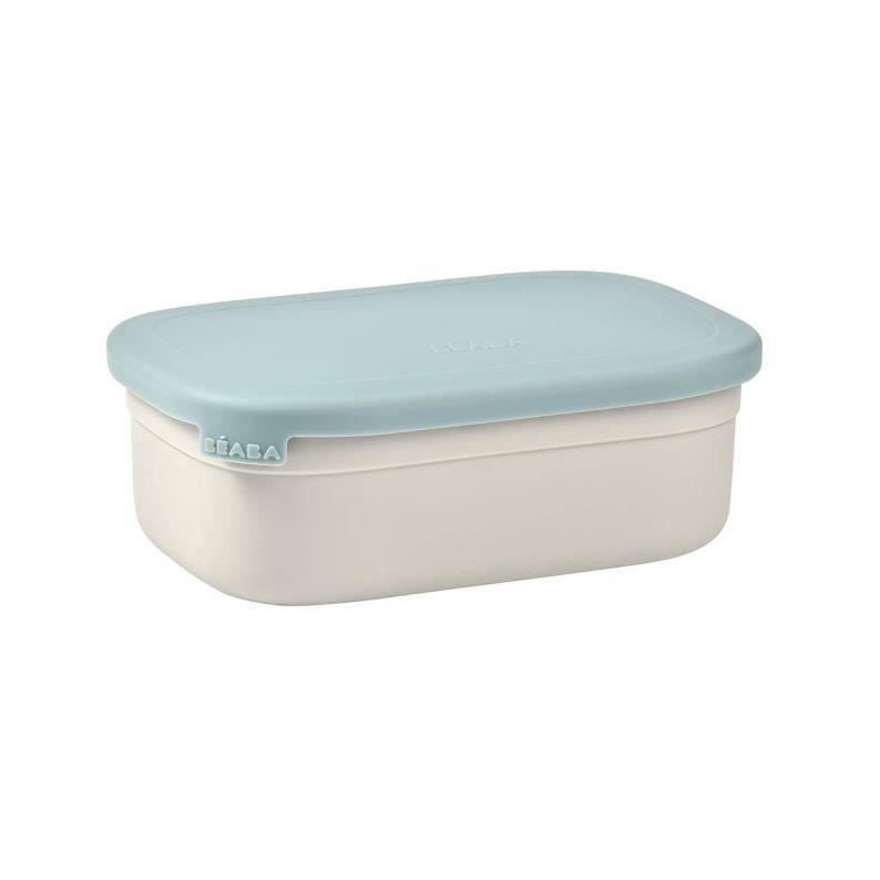 BEABA, Children's stainless steel lunch box, silicone lid and protecti