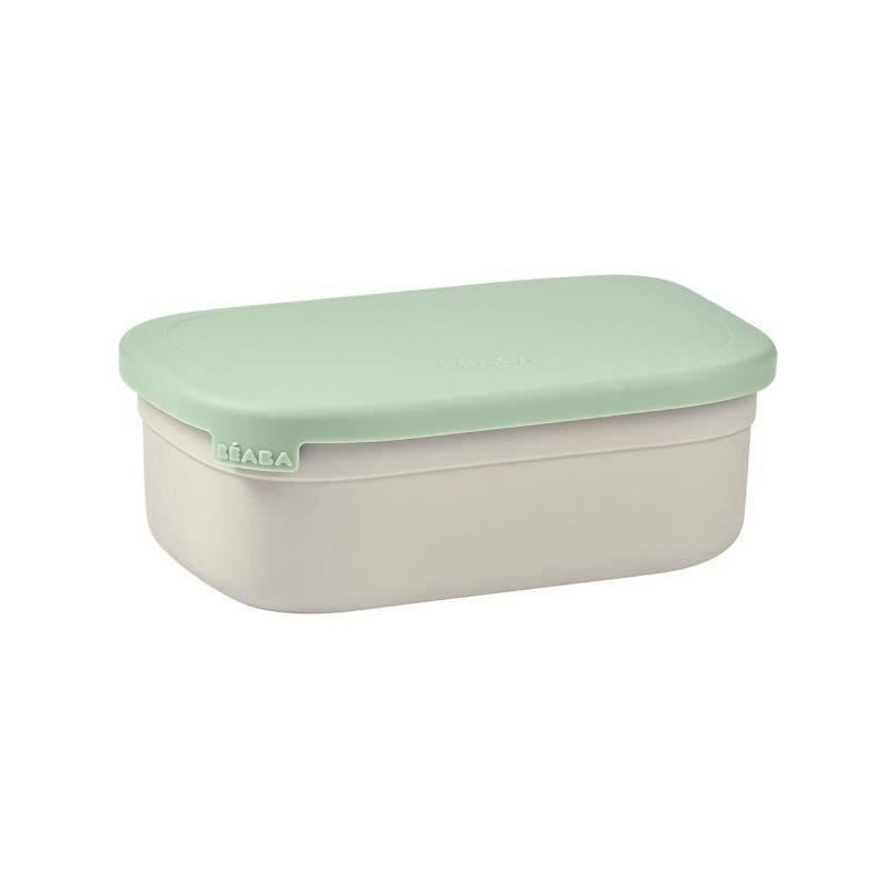 BEABA, Children's stainless steel lunch box, silicone lid and protecti