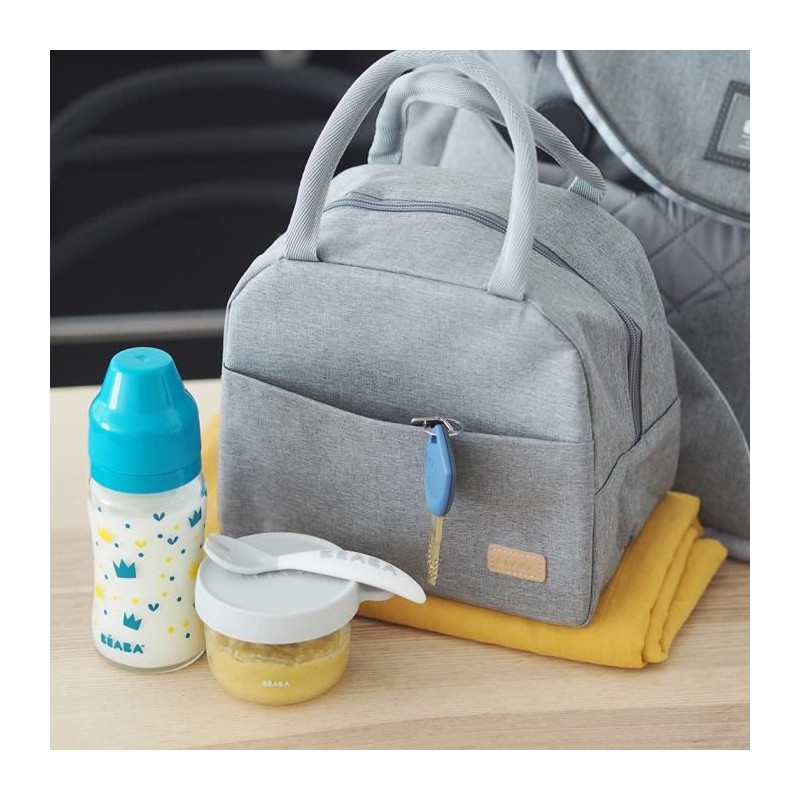 BEABA, Heather Gray Insulated Lunch Bag