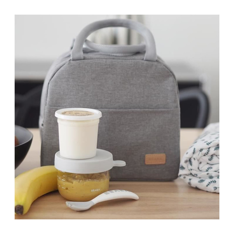 BEABA, Heather Gray Insulated Lunch Bag