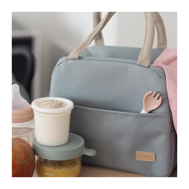 BEABA, Insulated lunch bag Sage green