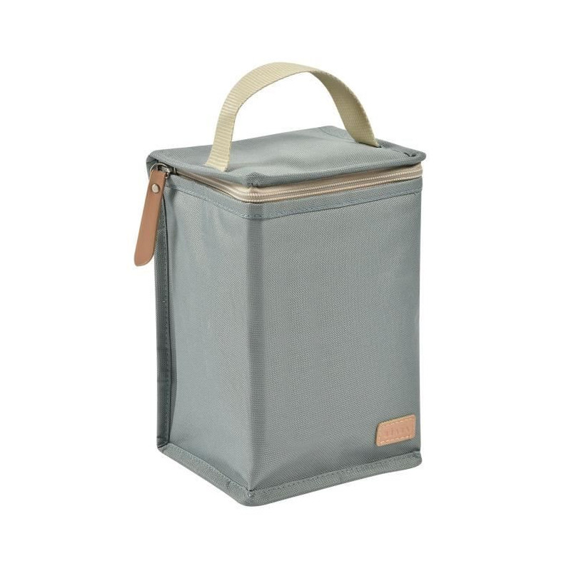 Beaba, baby meal pouch, isothermal, sage green