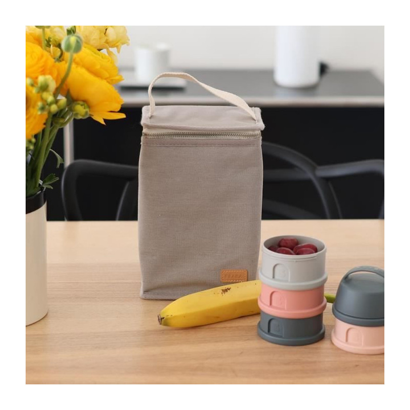BEABA, Baby meal pouch, insulated, pearl gray