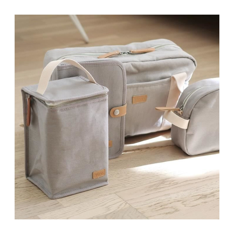 BEABA, Baby meal pouch, insulated, pearl gray