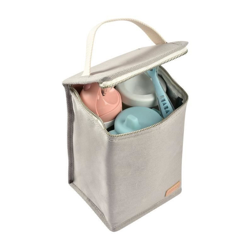 BEABA, Baby meal pouch, insulated, pearl gray
