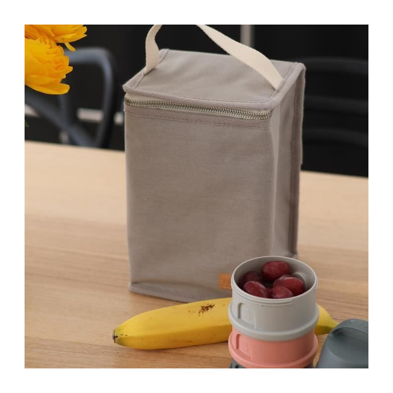 BEABA, Baby meal pouch, insulated, pearl gray
