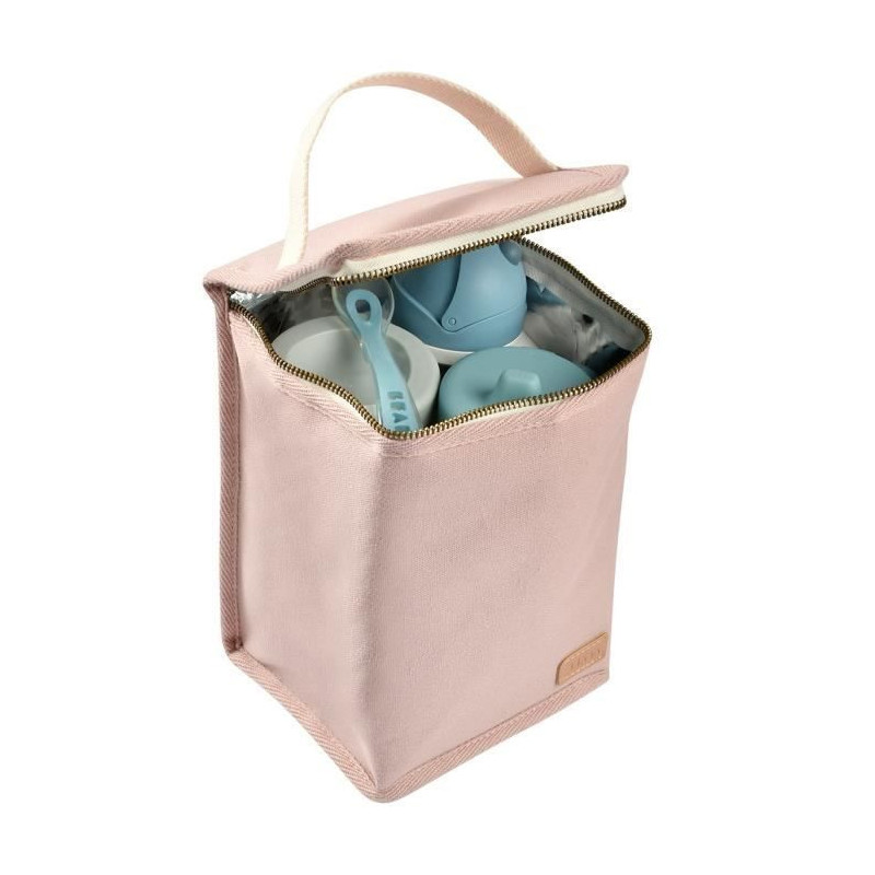 BEABA, Baby meal pouch, insulated, powder pink