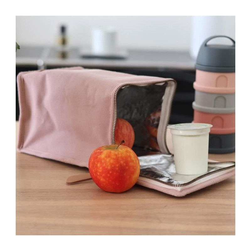 BEABA, Baby meal pouch, insulated, powder pink