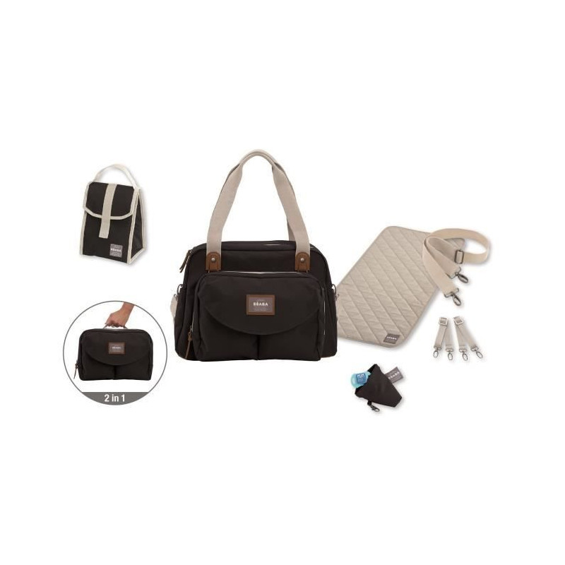 BEABA Sac a langer Geneve II Smart Colors black - 23L